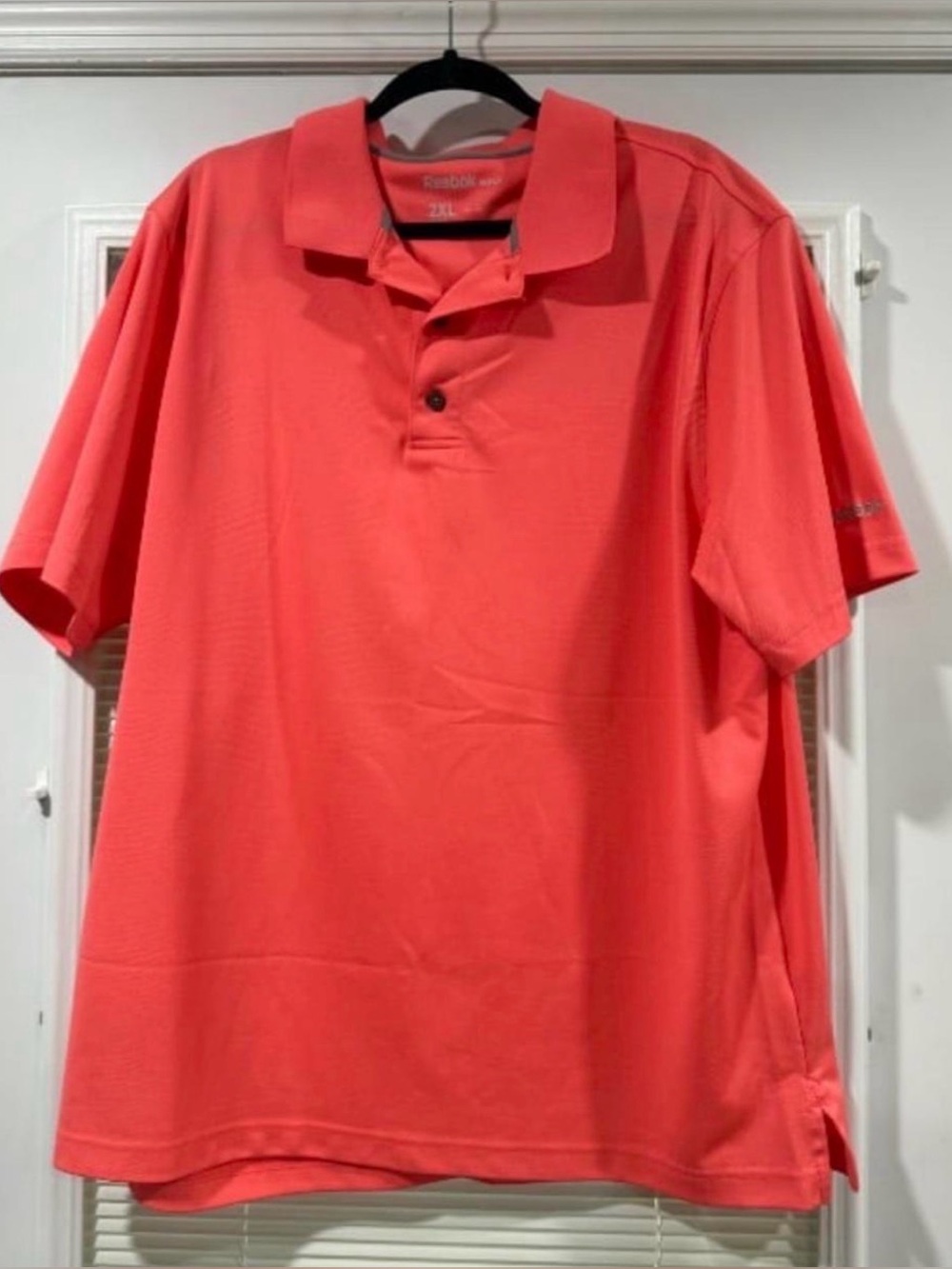 Reebok Men’s Coral/Salmon Golf Polo Shirt 2XL